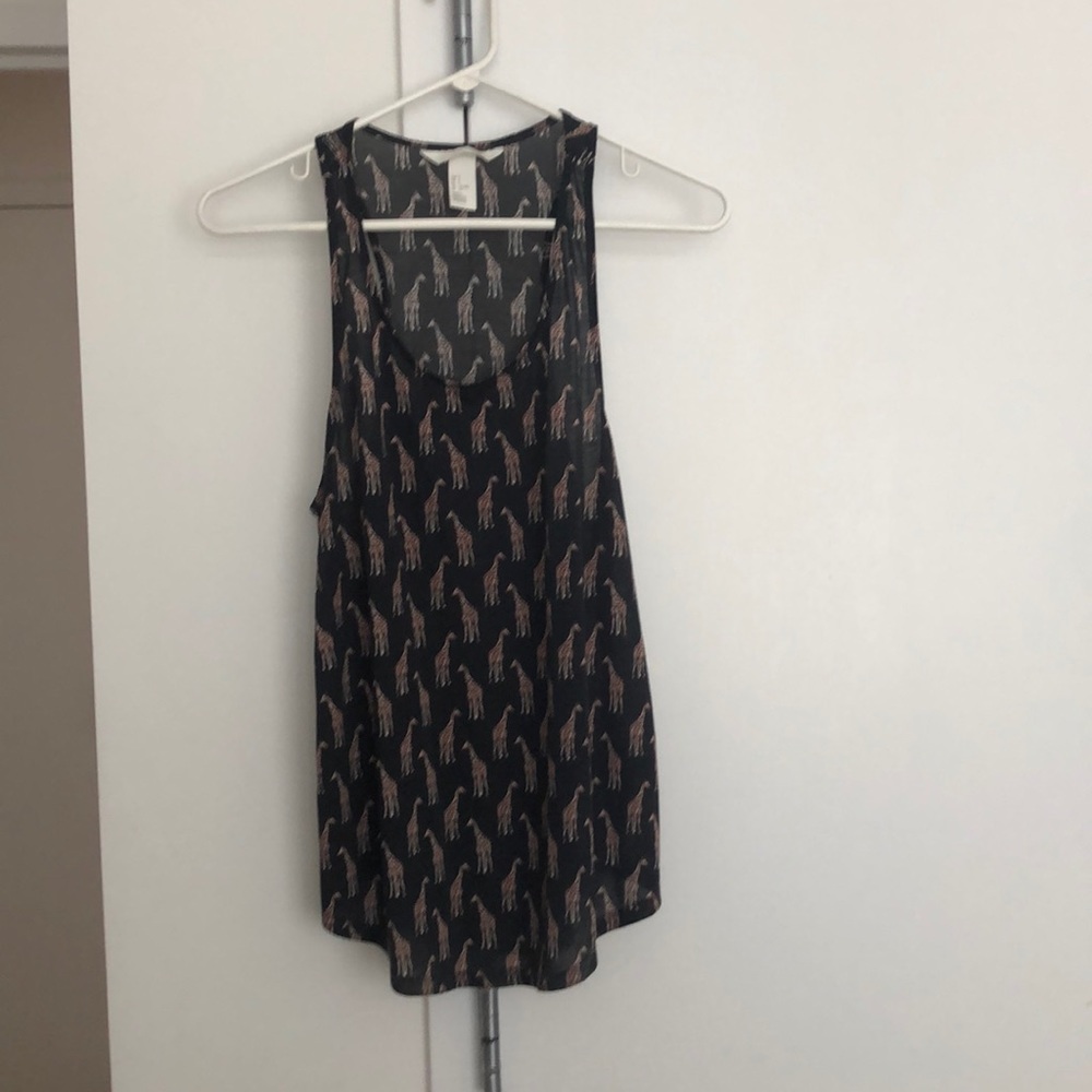 Racer back giraffe tank